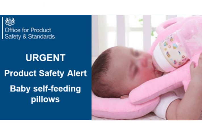 Urgent Safety Alert issued for baby self-feeding pillows 