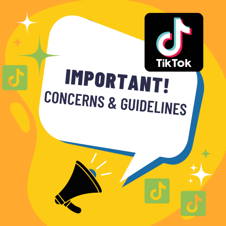Important announcement. Concerns and guidelines for TikTok app users